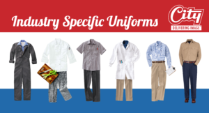 Work uniforms, corporate uniforms, manufacturing uniforms, food processing uniforms